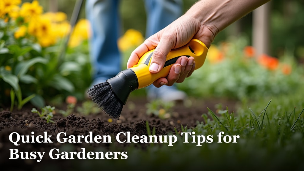 Quick Garden Cleanup Tips for Busy Gardeners