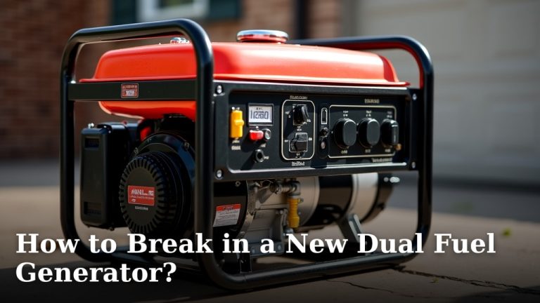 How to Break in a New Dual Fuel Generator?