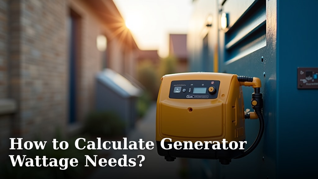 How to Calculate Generator Wattage Needs?