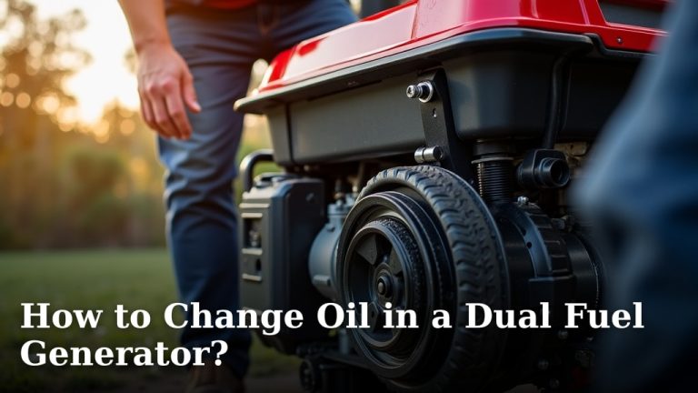How to Change Oil in a Dual Fuel Generator?