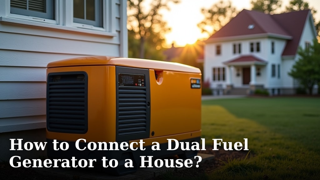 How to Connect a Dual Fuel Generator to a House?