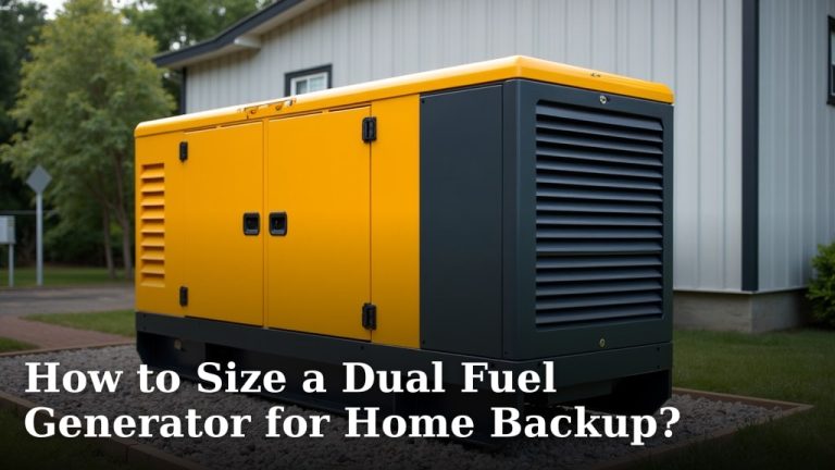 How to Size a Dual Fuel Generator for Home Backup?