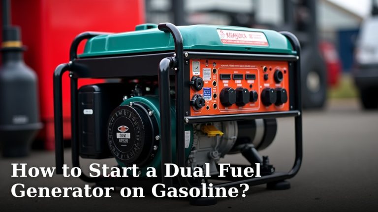 How to Start a Dual Fuel Generator on Gasoline?