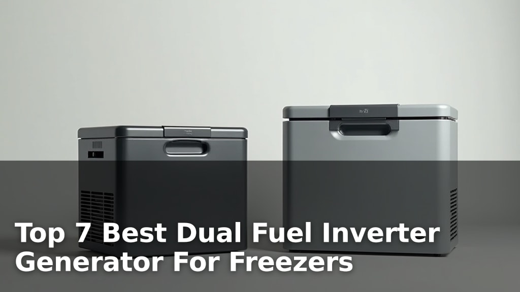 Top 7 Best Dual Fuel Inverter Generator For Freezers