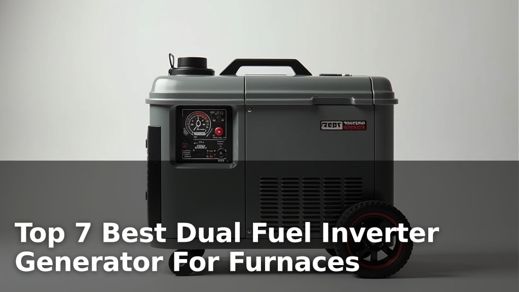 Top 7 Best Dual Fuel Inverter Generator For Furnaces