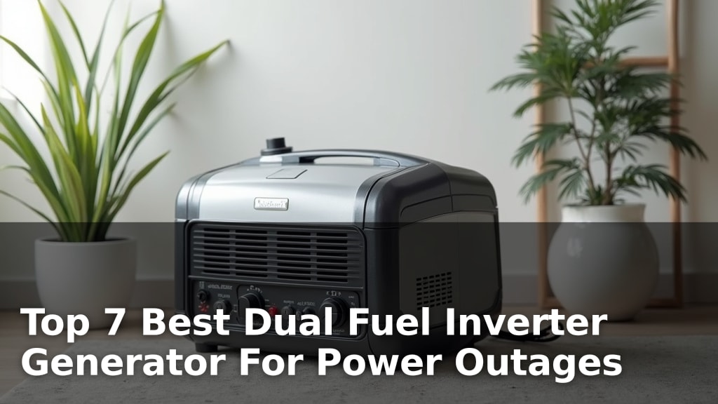 Top 7 Best Dual Fuel Inverter Generator For Power Outages
