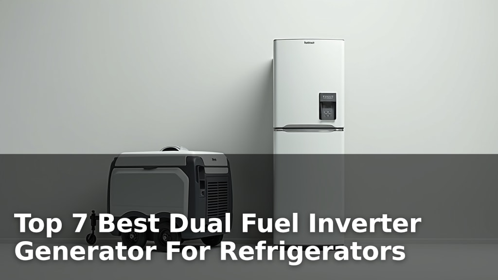 Top 7 Best Dual Fuel Inverter Generator For Refrigerators