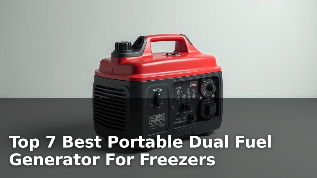 Top 7 Best Portable Dual Fuel Generator For Freezers