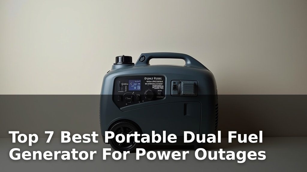 Top 7 Best Portable Dual Fuel Generator For Power Outages
