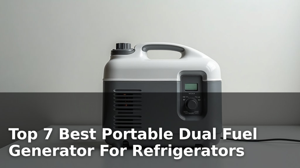 Top 7 Best Portable Dual Fuel Generator For Refrigerators