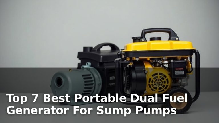 Top 7 Best Portable Dual Fuel Generator For Sump Pumps