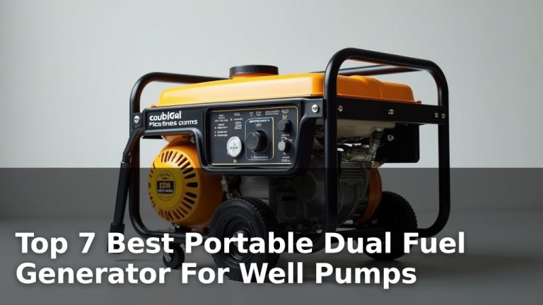 Top 7 Best Portable Dual Fuel Generator For Well Pumps