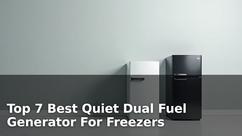 Top 7 Best Quiet Dual Fuel Generator For Freezers