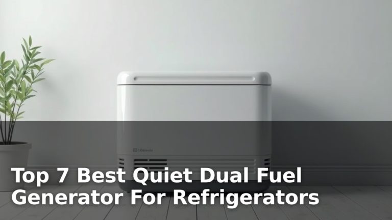 Top 7 Best Quiet Dual Fuel Generator For Refrigerators