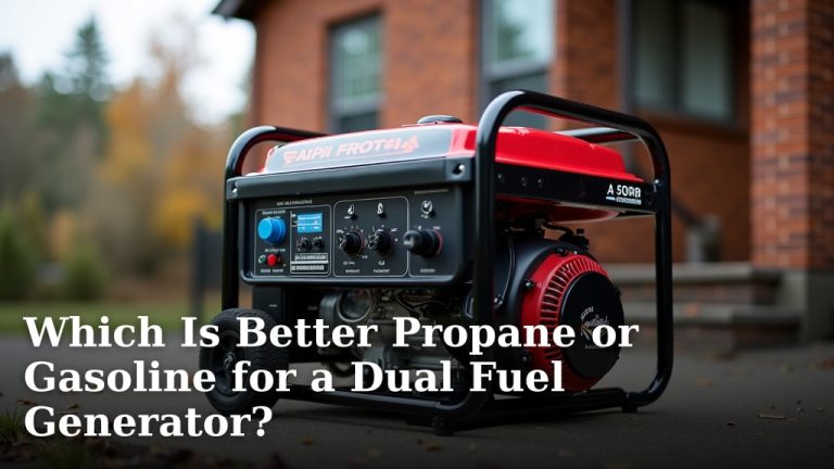 Which Is Better Propane or Gasoline for a Dual Fuel Generator?