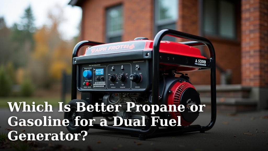 Which Is Better Propane or Gasoline for a Dual Fuel Generator?