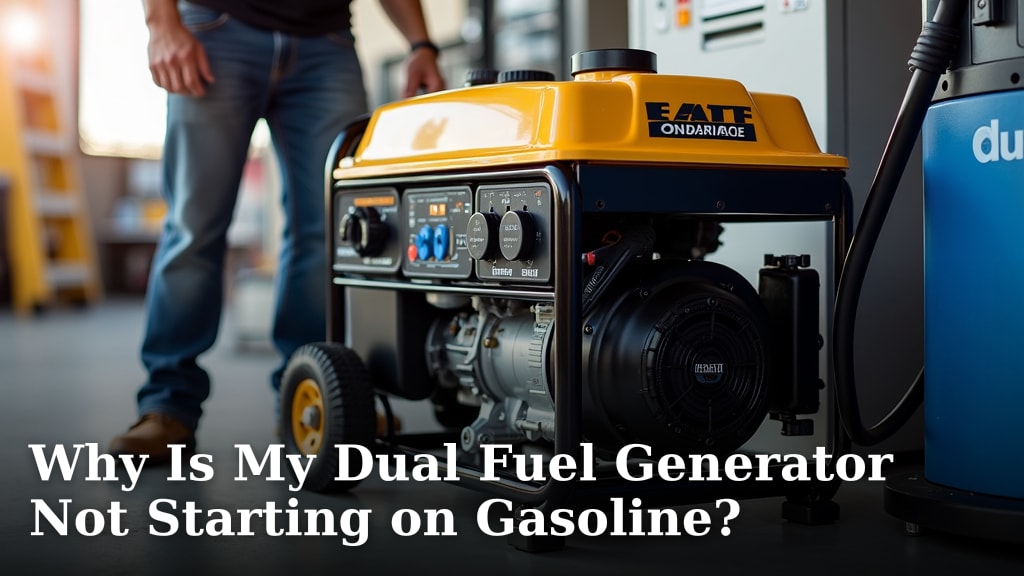 Why Is My Dual Fuel Generator Not Starting on Gasoline?