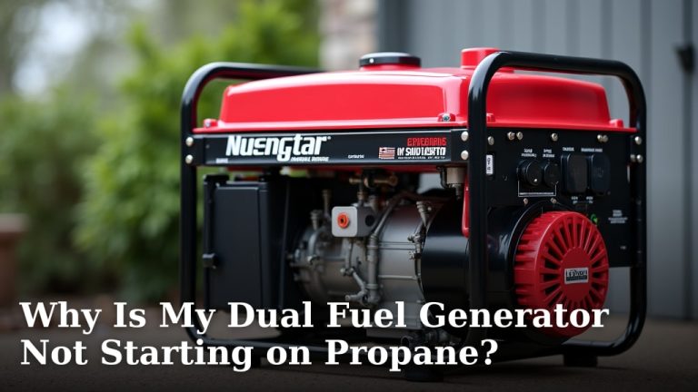 Why Is My Dual Fuel Generator Not Starting on Propane?