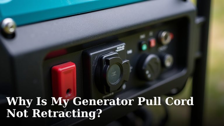 Why Is My Generator Pull Cord Not Retracting?