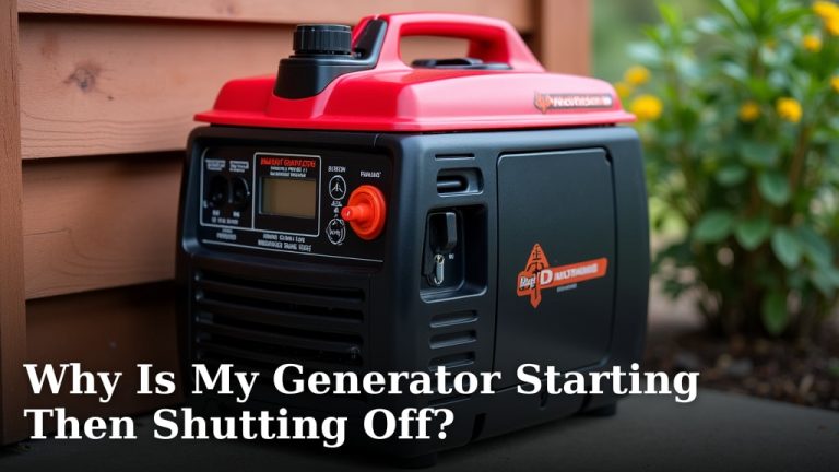 Why Is My Generator Starting Then Shutting Off?