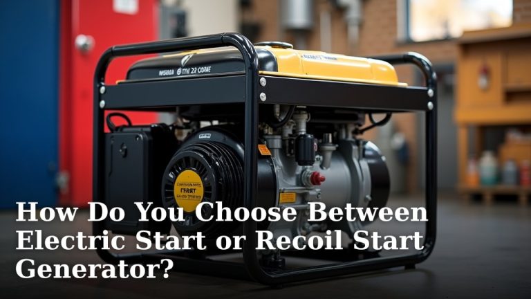 How Do You Choose Between Electric Start or Recoil Start Generator?