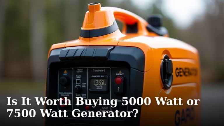 Is It Worth Buying 5000 Watt or 7500 Watt Generator?