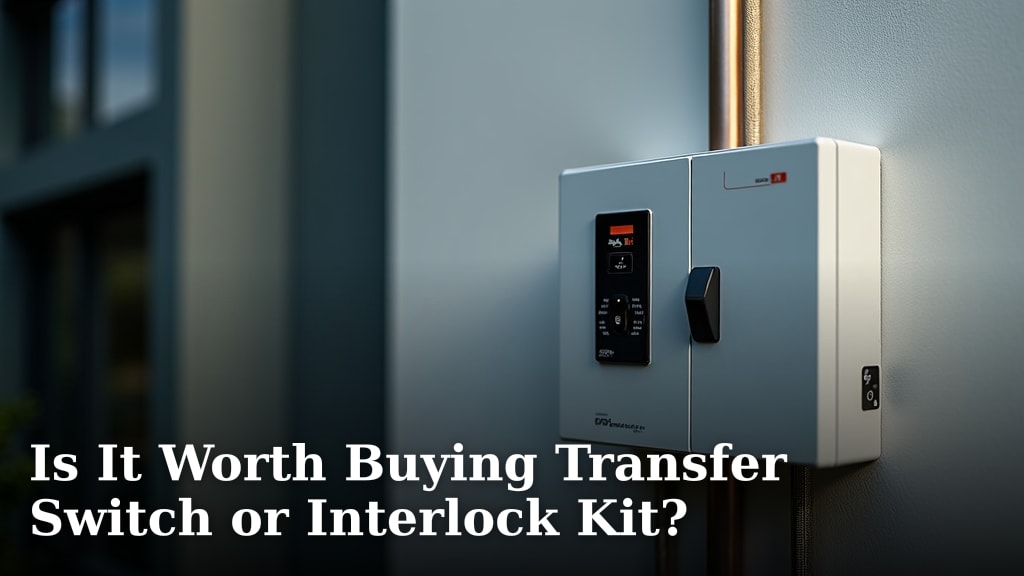 Is It Worth Buying Transfer Switch or Interlock Kit?