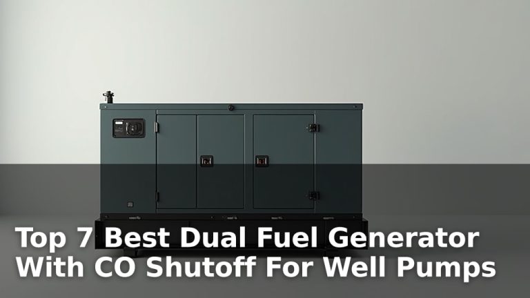 Top 7 Best Dual Fuel Generator With CO Shutoff For Well Pumps