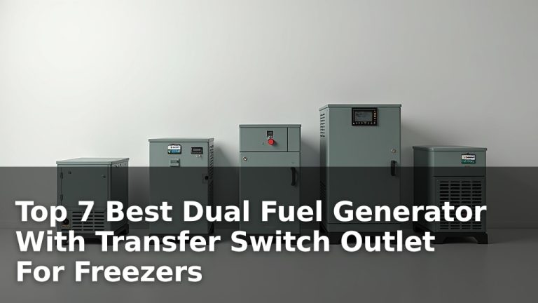 Top 7 Best Dual Fuel Generator With Transfer Switch Outlet For Freezers