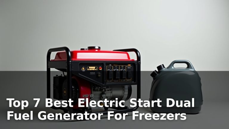 Top 7 Best Electric Start Dual Fuel Generator For Freezers