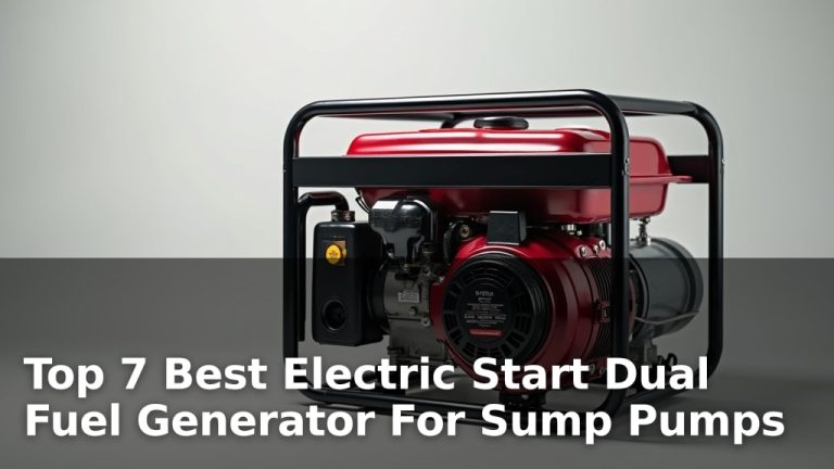 Top 7 Best Electric Start Dual Fuel Generator For Sump Pumps