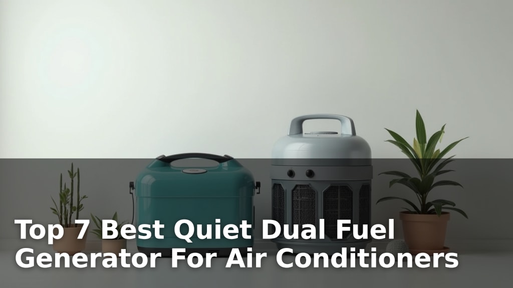 Top 7 Best Quiet Dual Fuel Generator For Air Conditioners