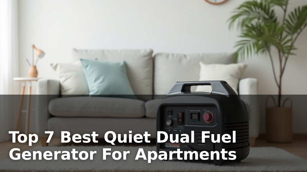 Top 7 Best Quiet Dual Fuel Generator For Apartments