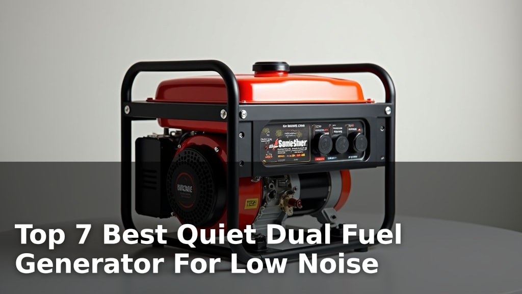 Top 7 Best Quiet Dual Fuel Generator For Low Noise