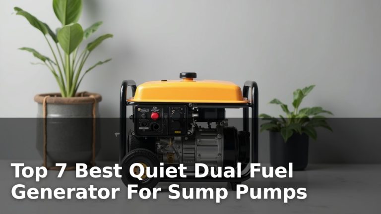 Top 7 Best Quiet Dual Fuel Generator For Sump Pumps