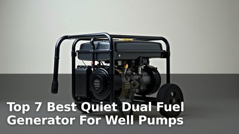 Top 7 Best Quiet Dual Fuel Generator For Well Pumps