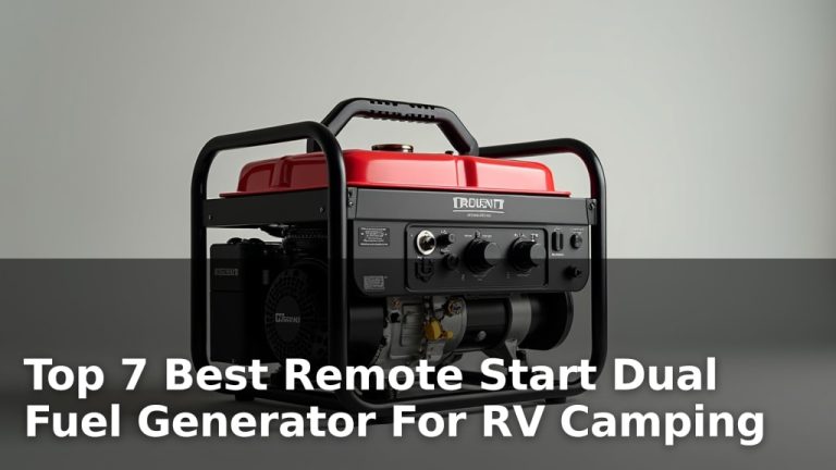 Top 7 Best Remote Start Dual Fuel Generator For RV Camping