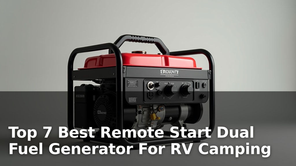 Top 7 Best Remote Start Dual Fuel Generator For RV Camping