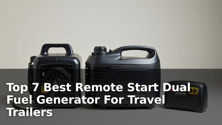 Top 7 Best Remote Start Dual Fuel Generator For Travel Trailers