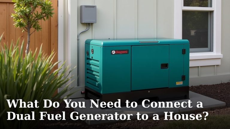 What Do You Need to Connect a Dual Fuel Generator to a House?