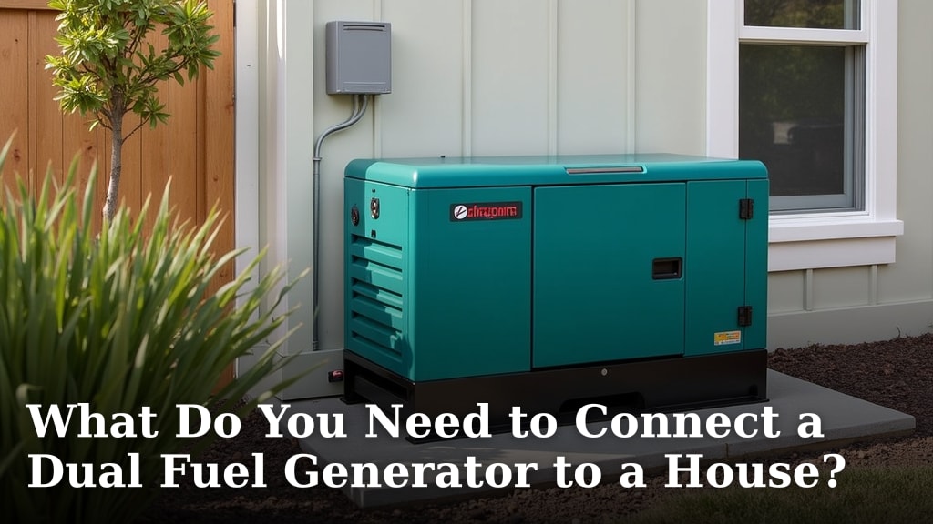 What Do You Need to Connect a Dual Fuel Generator to a House?