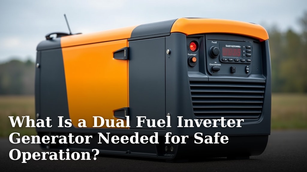 What Is a Dual Fuel Inverter Generator Needed for Safe Operation?