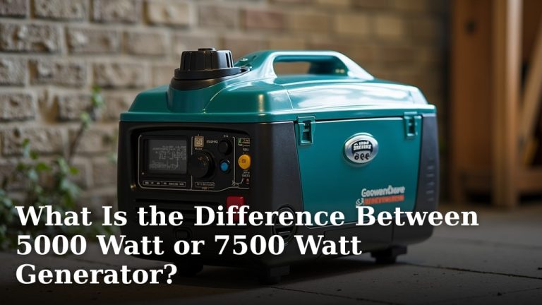 What Is the Difference Between 5000 Watt or 7500 Watt Generator?