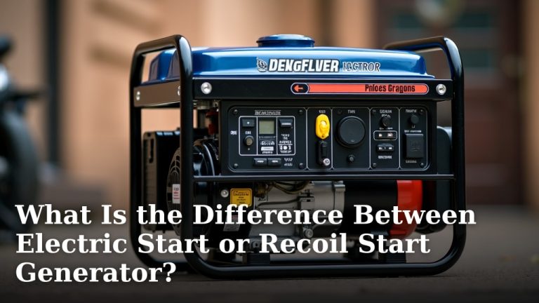 What Is the Difference Between Electric Start or Recoil Start Generator?