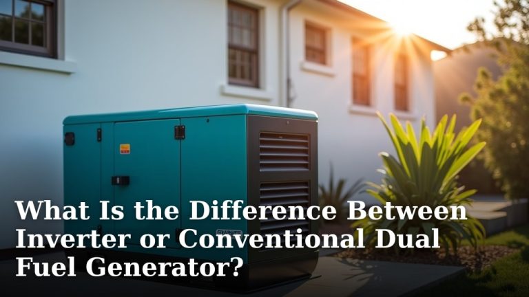 What Is the Difference Between Inverter or Conventional Dual Fuel Generator?
