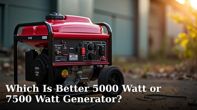 Which Is Better 5000 Watt or 7500 Watt Generator?