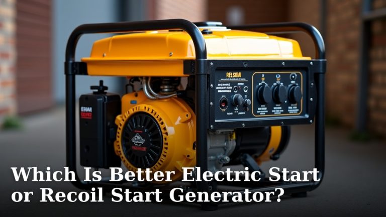 Which Is Better Electric Start or Recoil Start Generator?