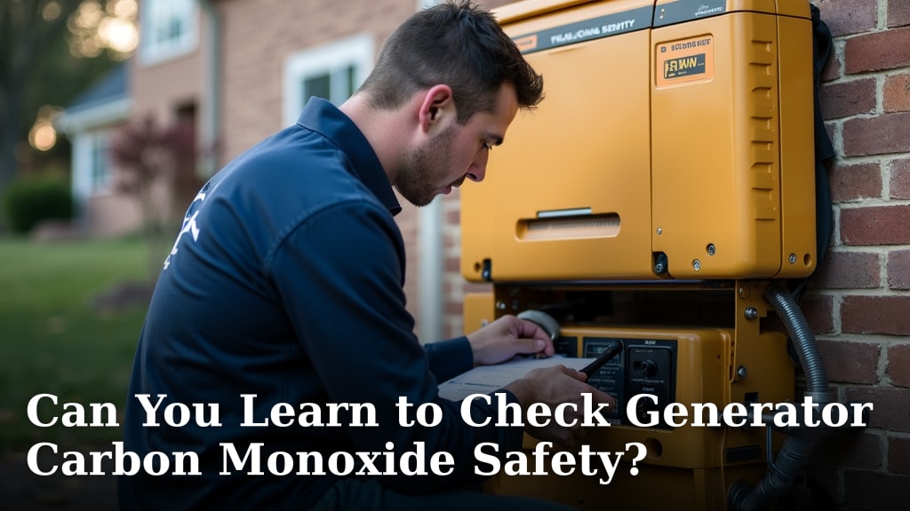 Can You Learn to Check Generator Carbon Monoxide Safety?