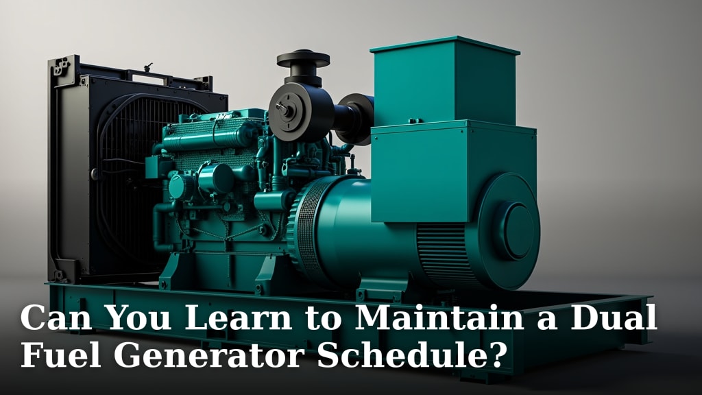 Can You Learn to Maintain a Dual Fuel Generator Schedule?