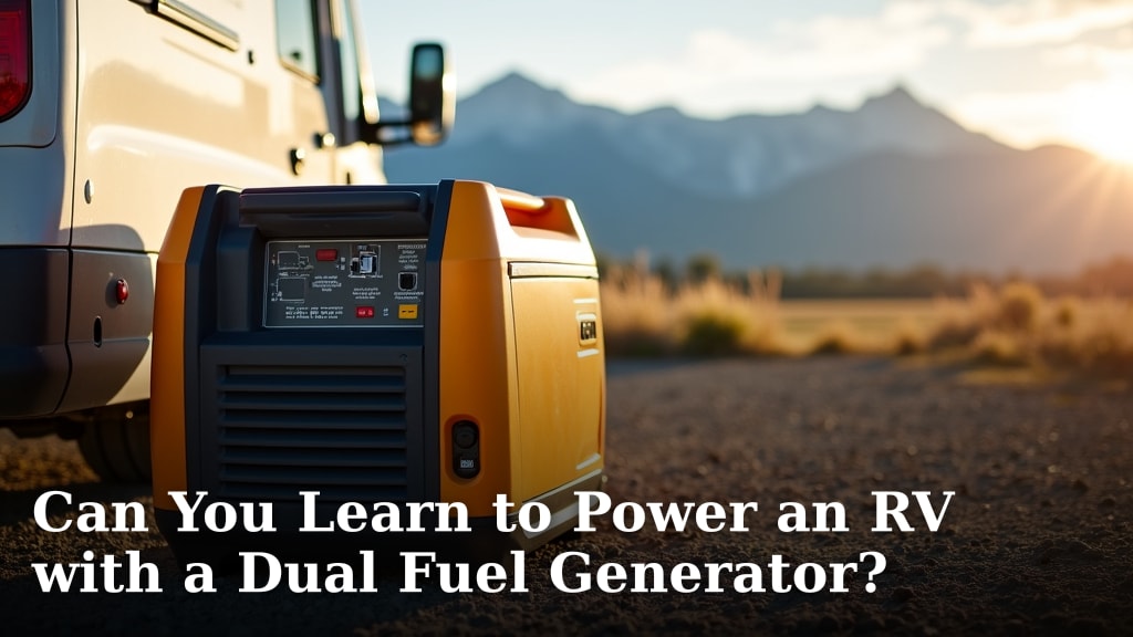 Can You Learn to Power an RV with a Dual Fuel Generator?